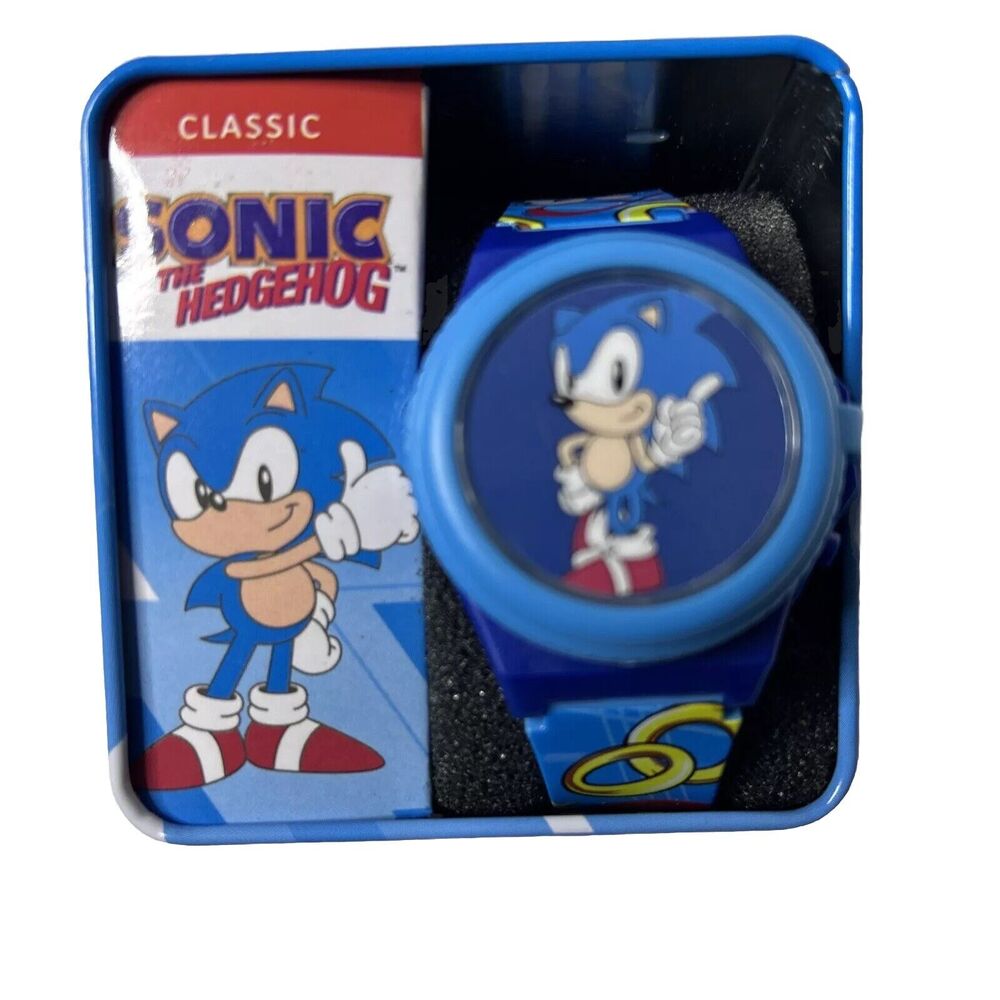 Sonic The Hedgehog Kids LCD Toy Light Up Watch Needs Battery See Description